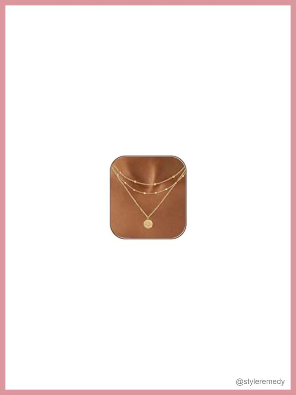 Dainty 14K Gold Plated Layered Necklace Set Paperclip Stacked Necklaces